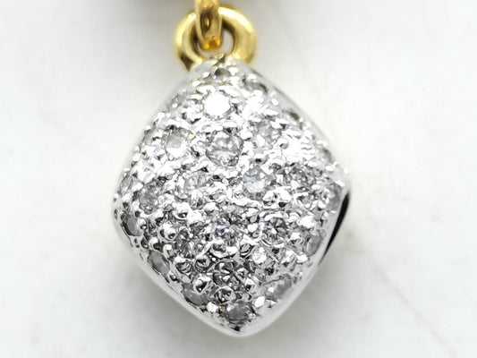 D 0.25ct K18 6.7g Necklace 