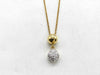 D 0.25ct K18 6.7g Necklace 