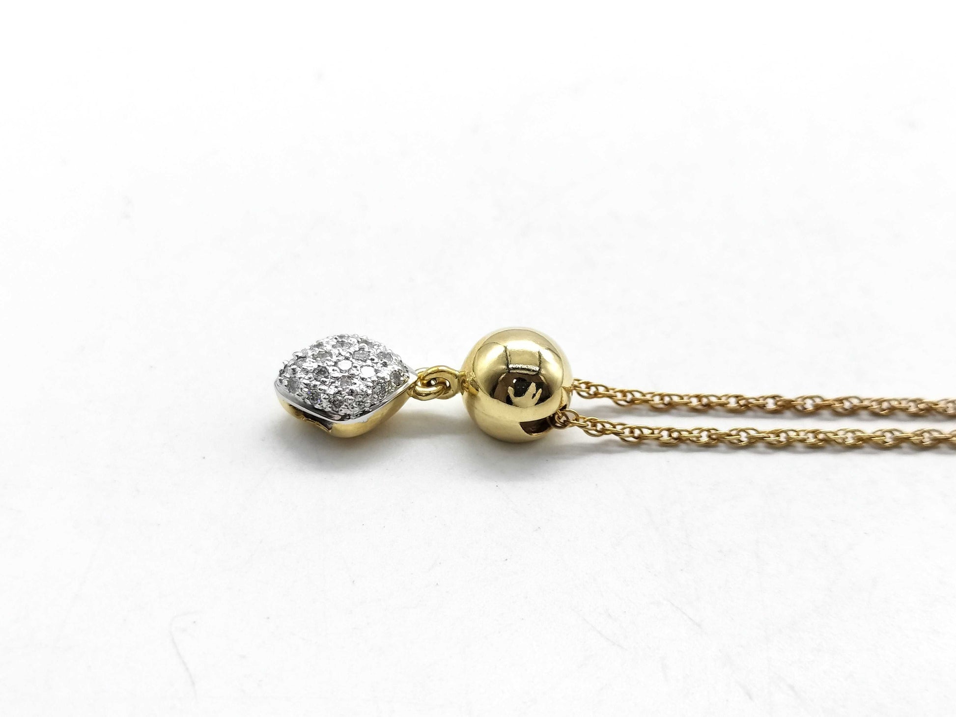 D 0.25ct K18 6.7g Necklace 