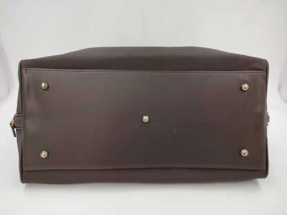 BURBERRY Leather Boston Bag with Nova Check Interior