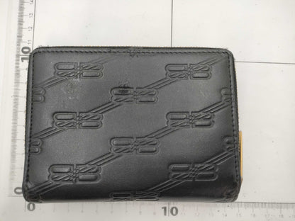 BALENCIAGA Bifold Zippy Wallet Leather Wallet