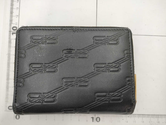 BALENCIAGA Bifold Zippy Wallet Leather Wallet