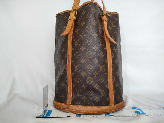 LOUIS VUITTON RFID Unverifiable, Serial Unverifiable, Monogram Bucket Tote Bag, Interior Damaged