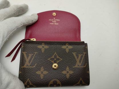 LOUIS VUITTON Monogram Porte Monnaie Rosalie Wallet