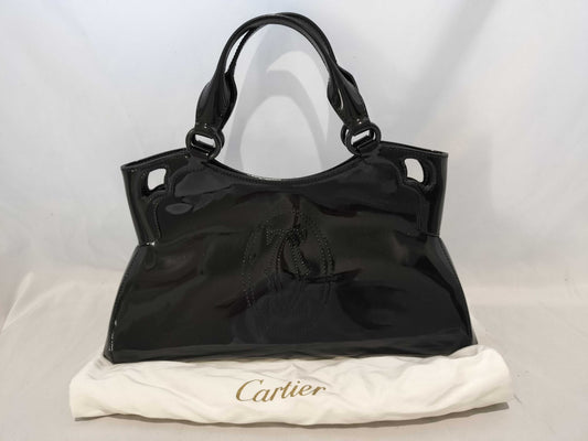 Cartier Enamel Handbag Black Handbag