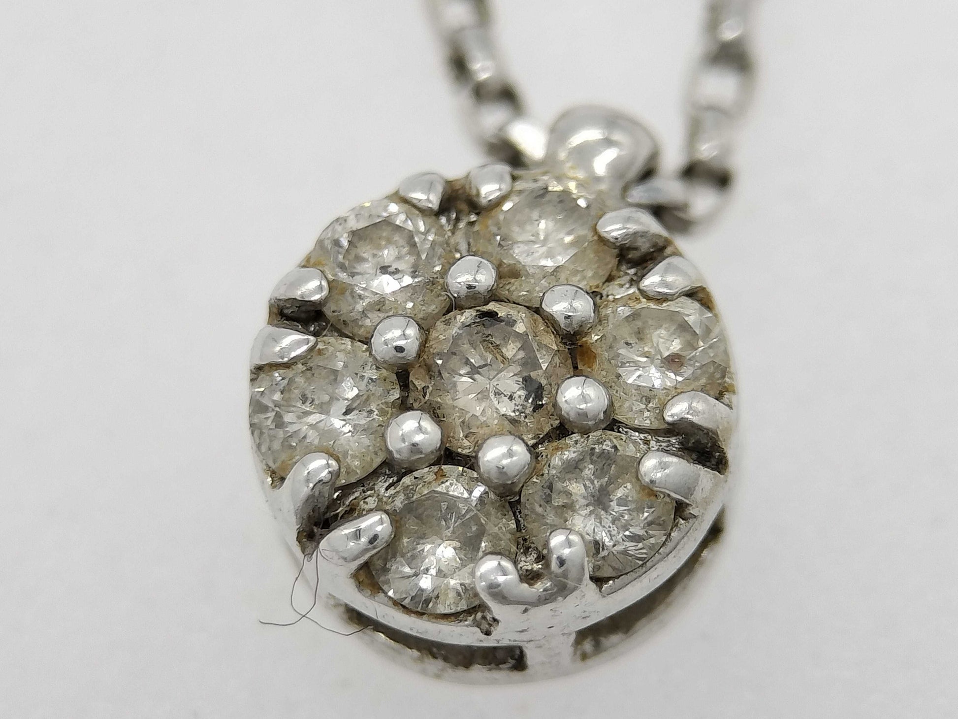 Diamond K14WG/K13 2.1g Necklace 