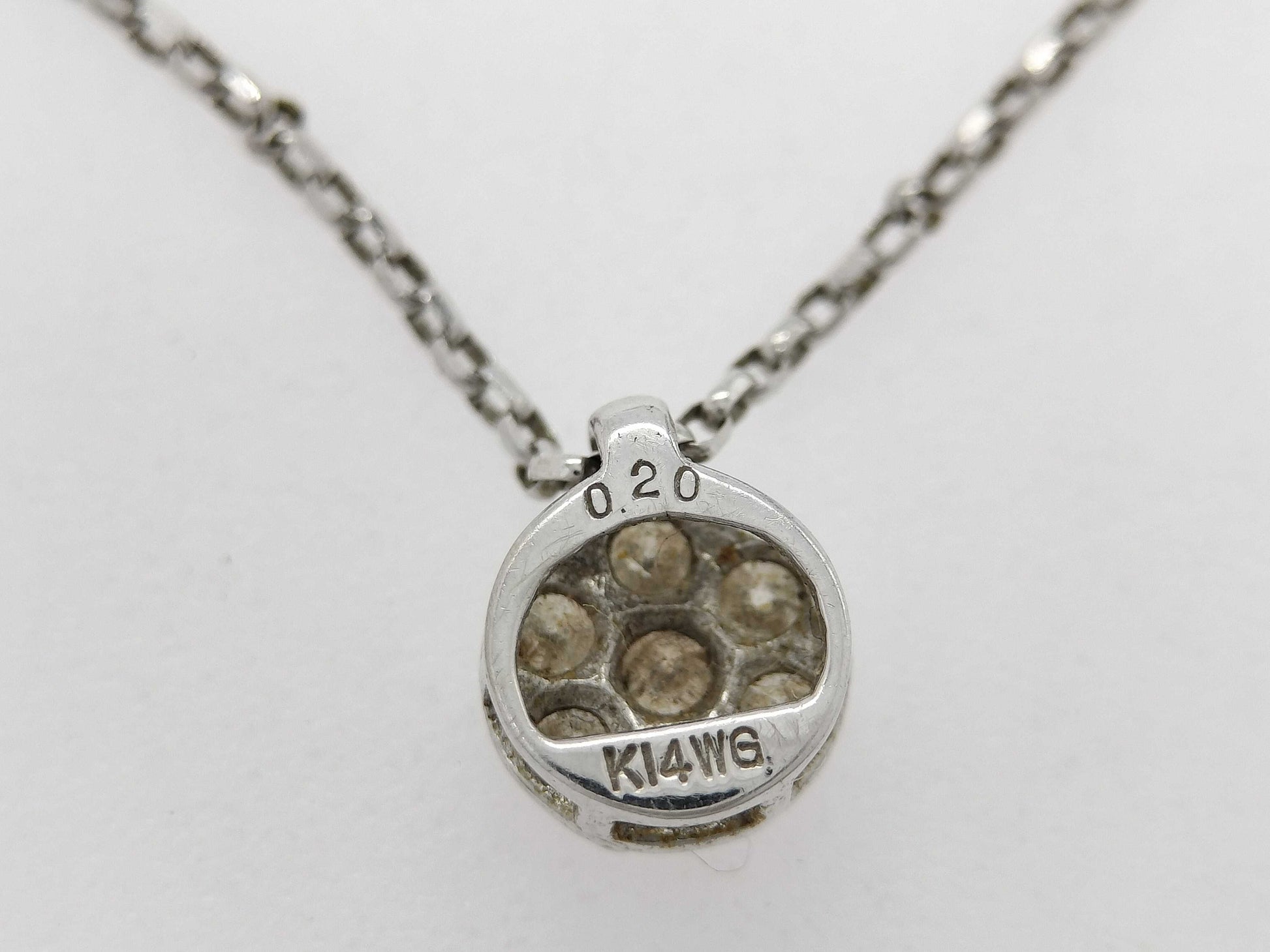 Diamond K14WG/K13 2.1g Necklace 