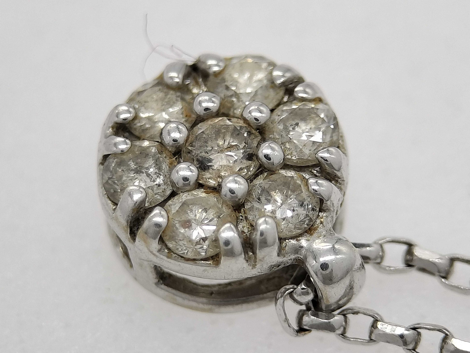 Diamond K14WG/K13 2.1g Necklace 
