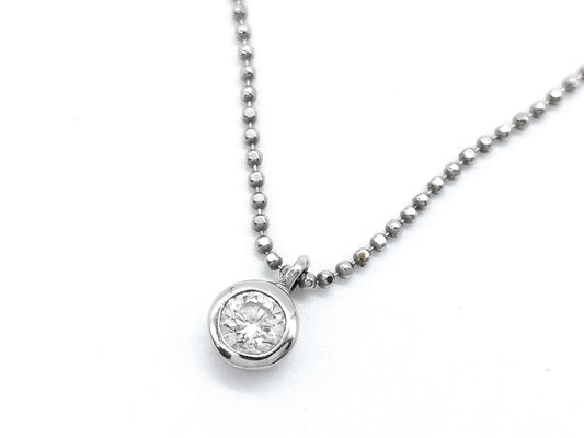 D0.20ct PT900/850 2.7g Necklace 