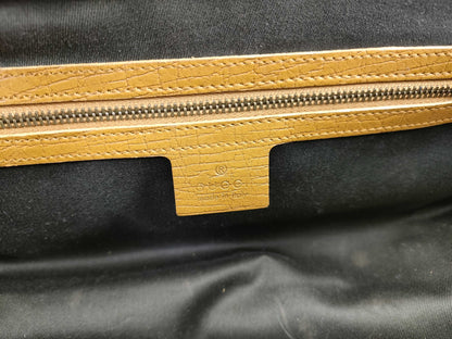 GUCCI Bamboo Hand Leather Camel 114993 2684 Handbag