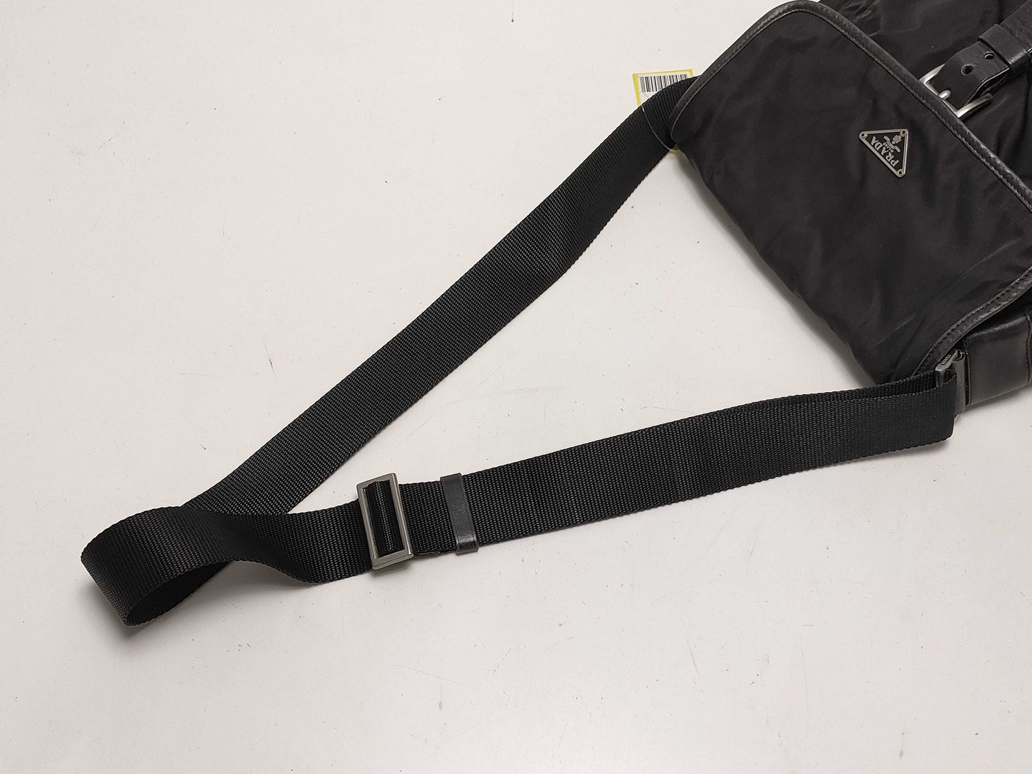 PRADA nylon shoulder bag/triangle logo shoulder bag