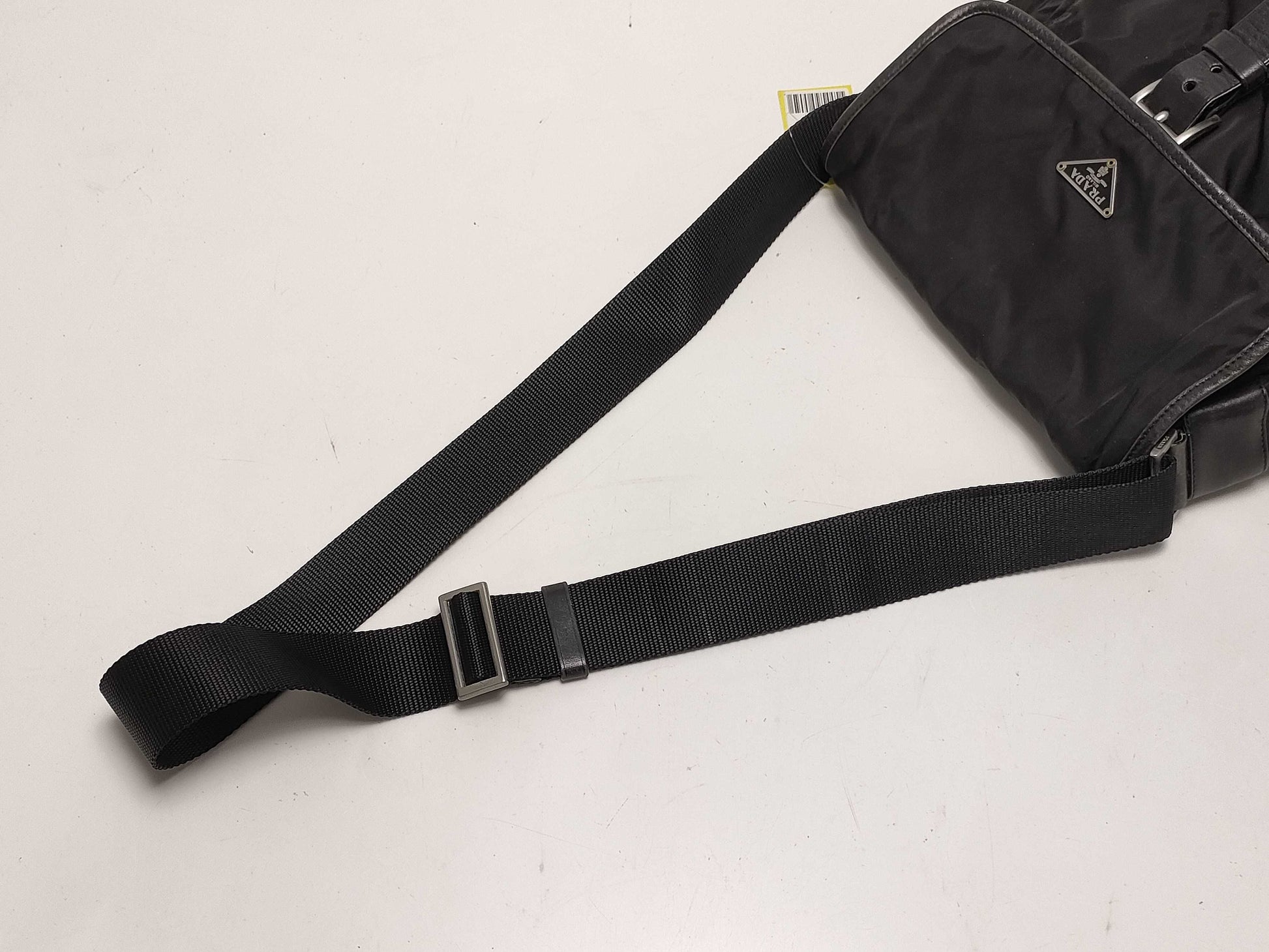 PRADA nylon shoulder bag/triangle logo shoulder bag