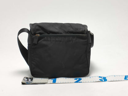 PRADA nylon shoulder bag/triangle logo shoulder bag
