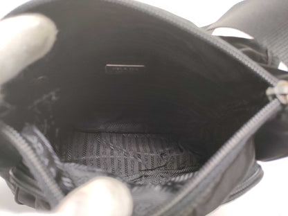 PRADA nylon shoulder bag/triangle logo shoulder bag
