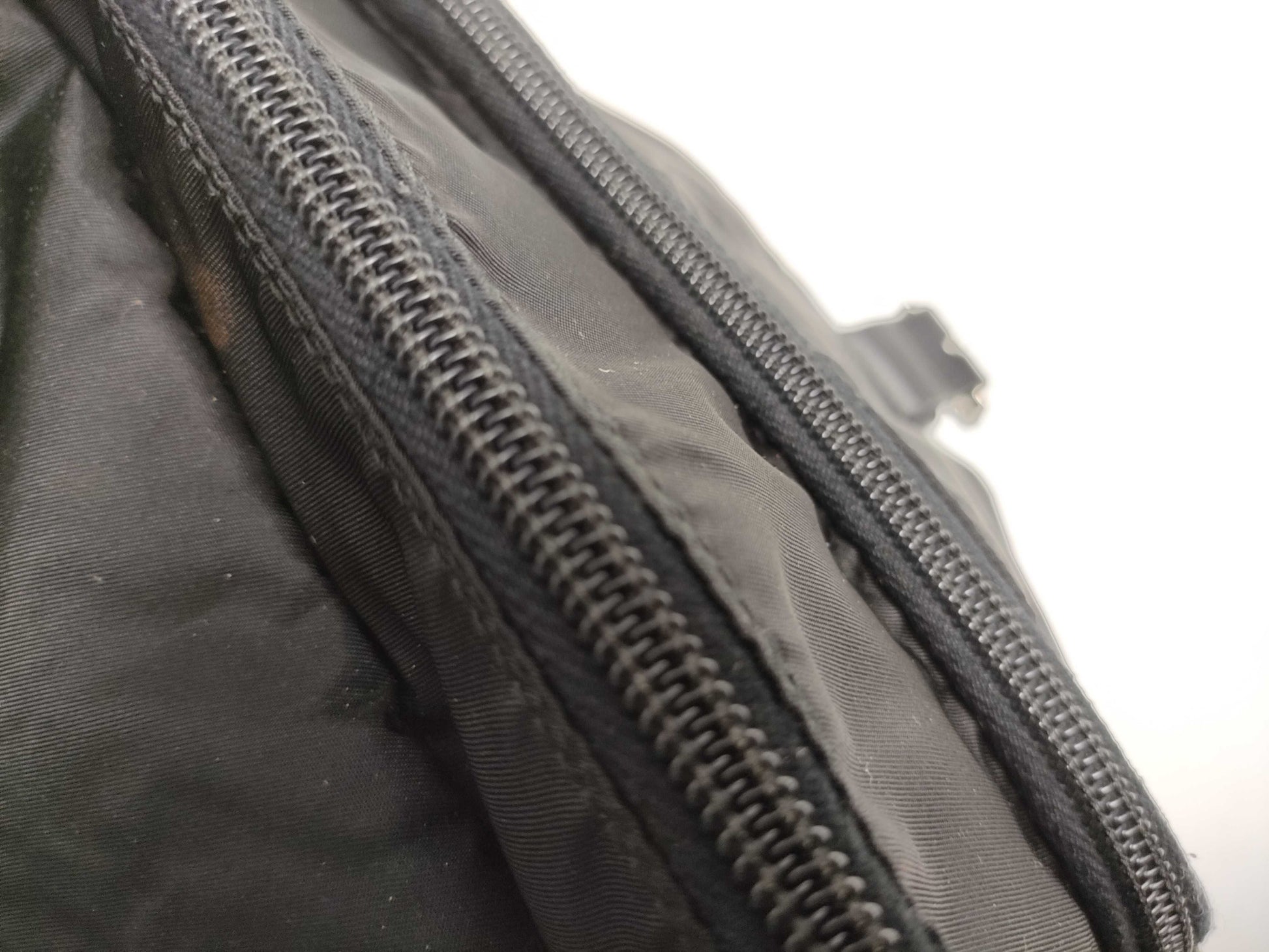 PRADA nylon shoulder bag/triangle logo shoulder bag