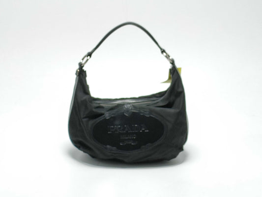 PRADA Nylon One-Shoulder Bag/Center Milan Logo Shoulder Bag
