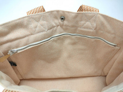 HERMES Foul Tou Foul Tou/Canvas Handbag/Orange Color