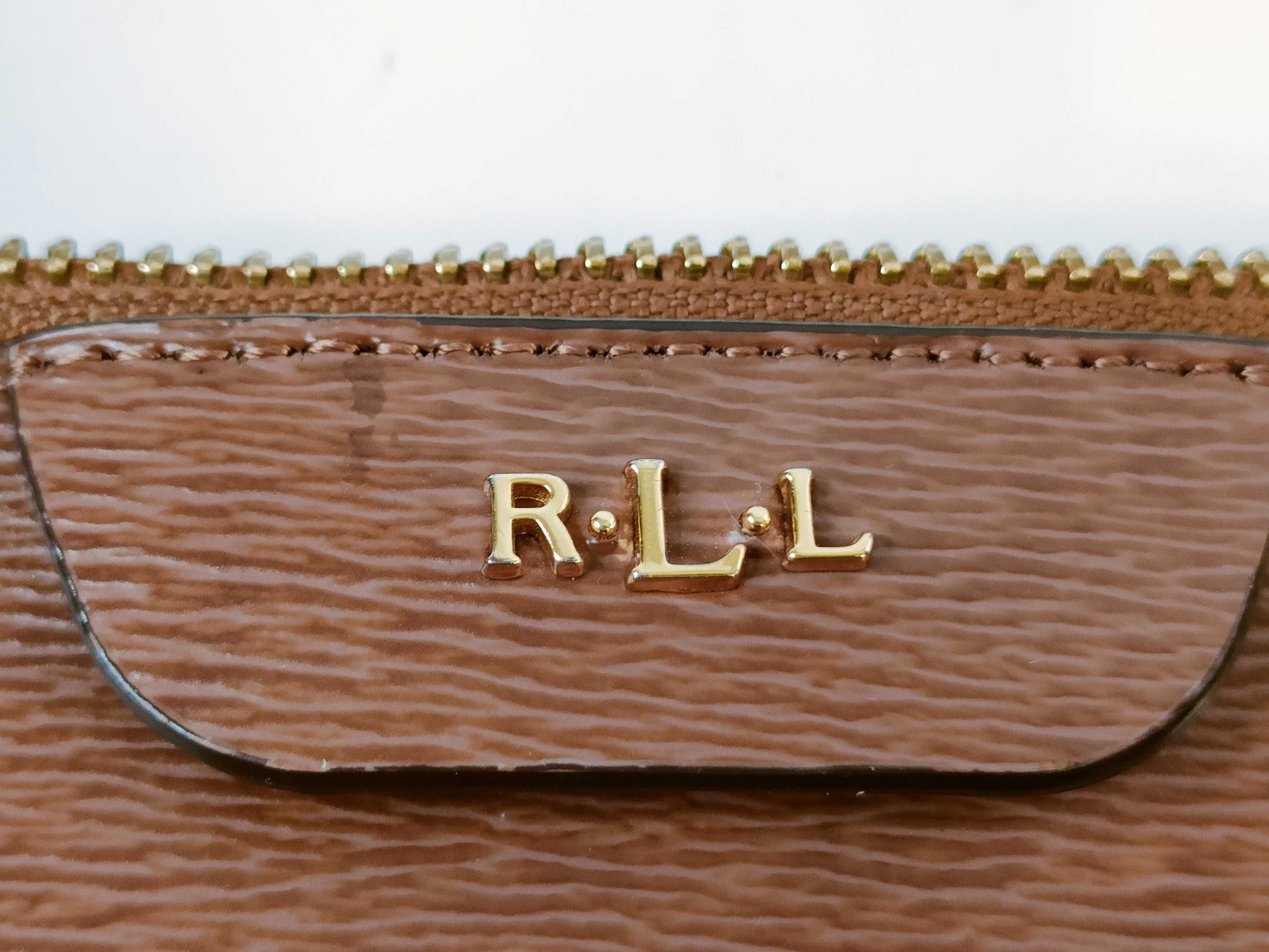 Ralph LAUREN Leather 2-Way Bag Handbag