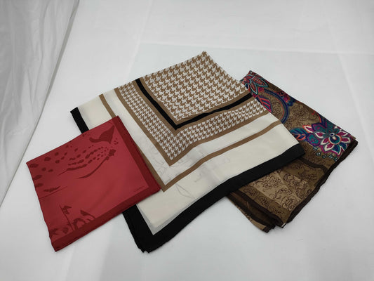 Cartier etc. *3 scarves