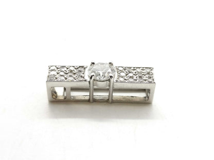 D 0.61ct FD 0.35ct K18WG 3.3g Pendant top 