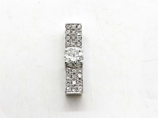 D 0.61ct FD 0.35ct K18WG 3.3g Pendant top 