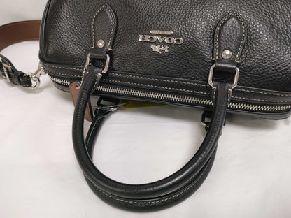 COACH CR102 Rowan Satchel Checkered Handbag