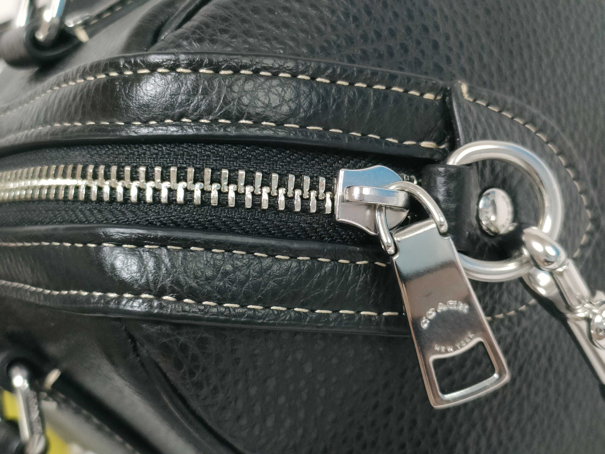 COACH CR102 Rowan Satchel Checkered Handbag