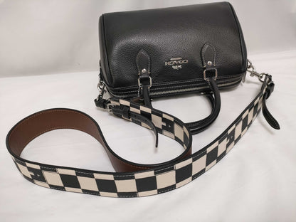 COACH CR102 Rowan Satchel Checkered Handbag