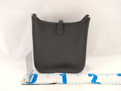 HERMES [Engraved] W Evelyn TPM Gold Hardware W Engraved Shoulder Bag