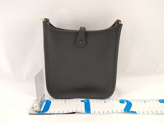 HERMES [Engraved] W Evelyn TPM Gold Hardware W Engraved Shoulder Bag
