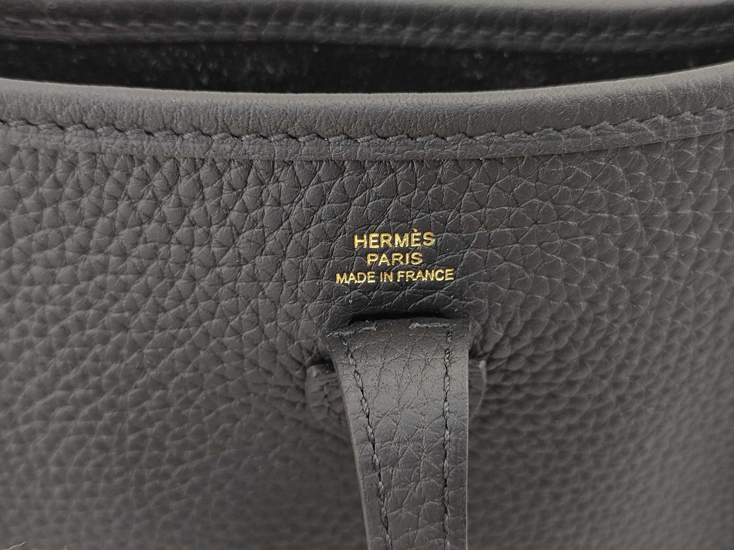 HERMES [Engraved] W Evelyn TPM Gold Hardware W Engraved Shoulder Bag