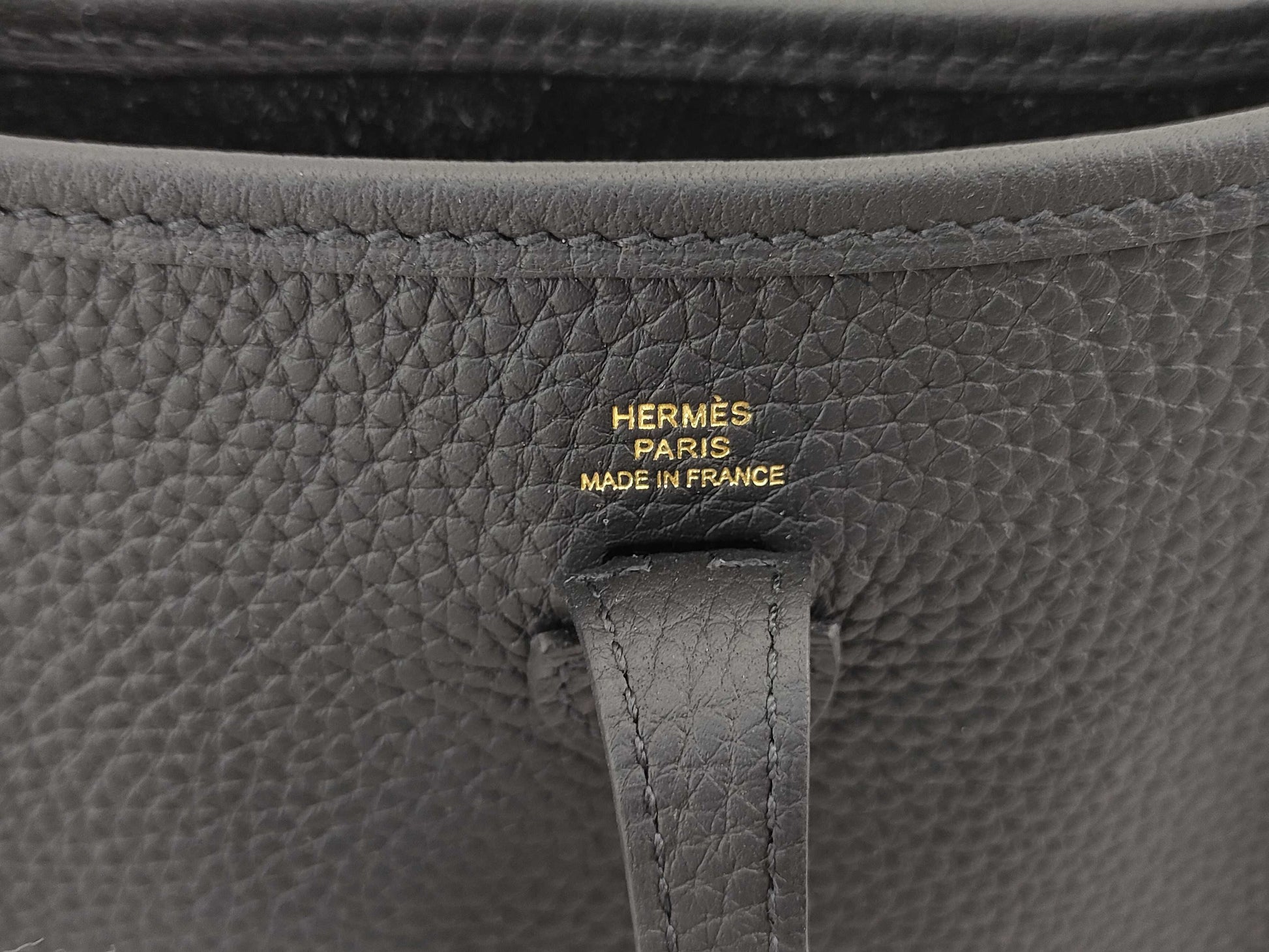 HERMES [Engraved] W Evelyn TPM Gold Hardware W Engraved Shoulder Bag