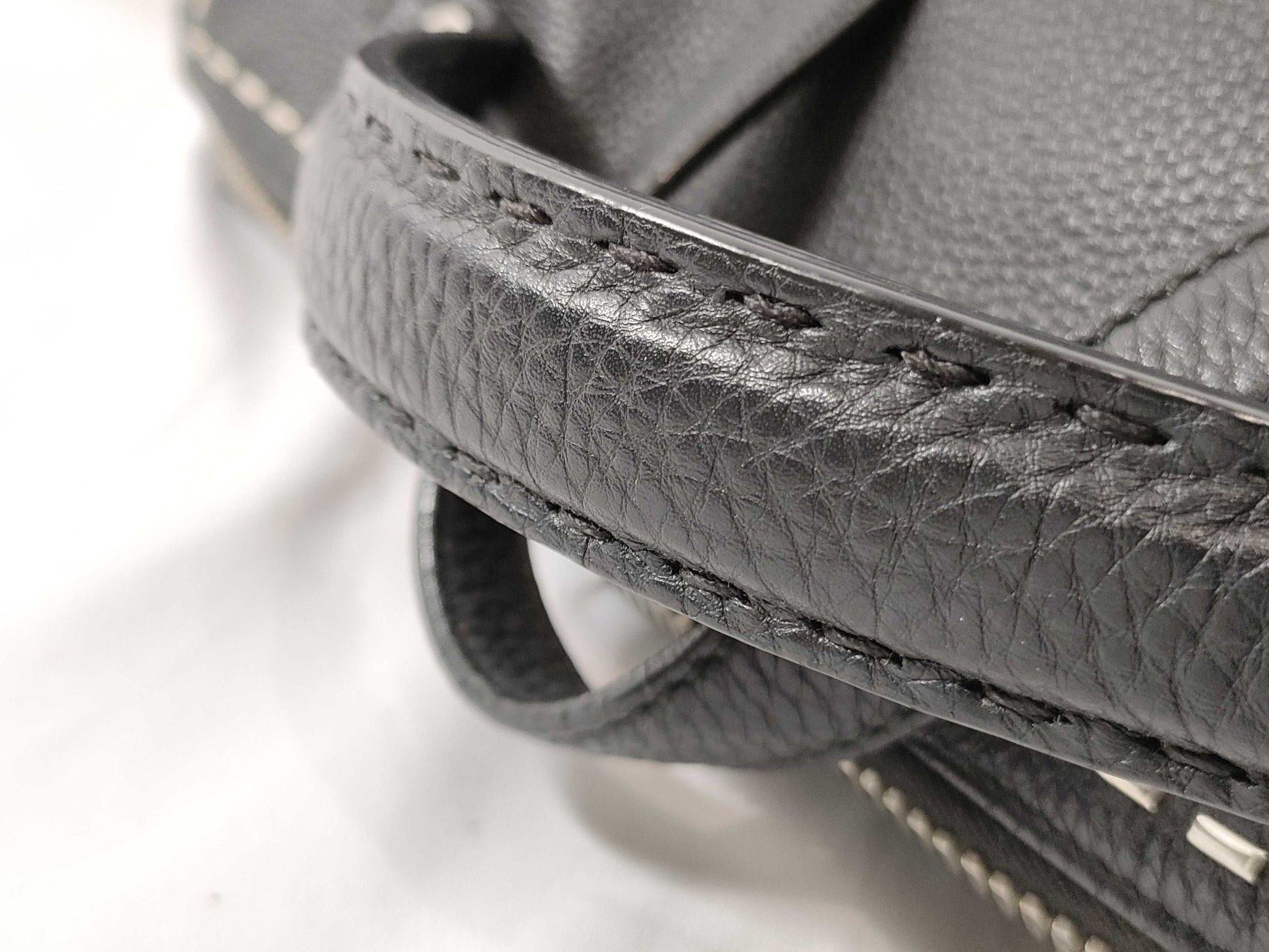 FENDI Selleria Leather 2-Way Business Bag Shoulder Bag