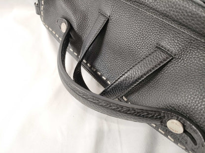 FENDI Selleria Leather 2-Way Business Bag Shoulder Bag