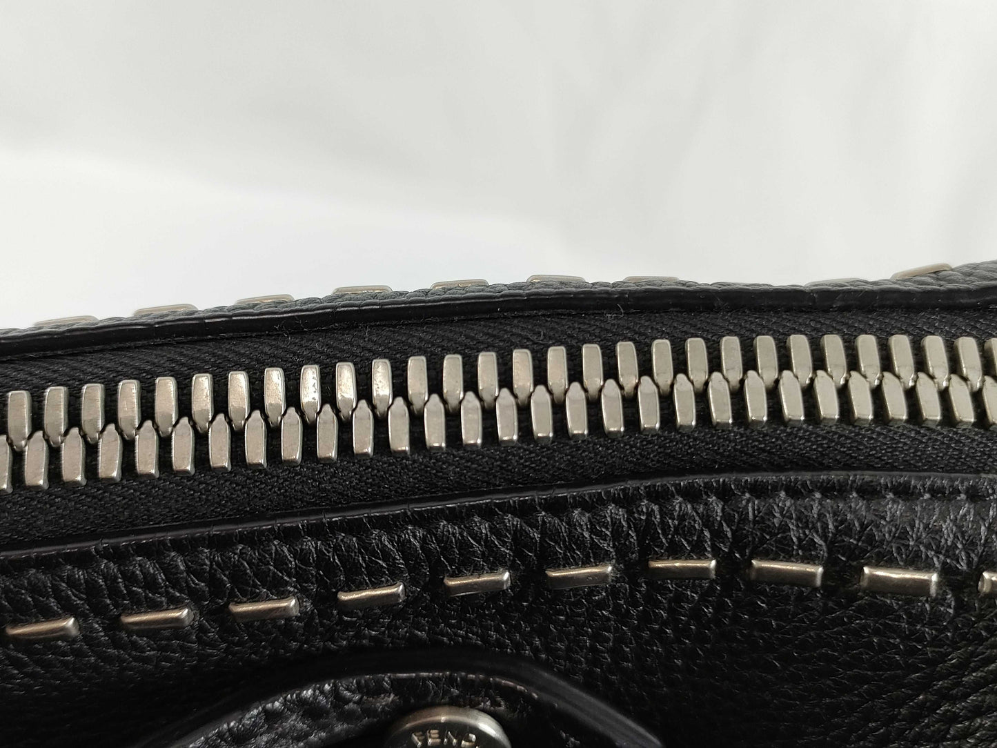 FENDI Selleria Leather 2-Way Business Bag Shoulder Bag