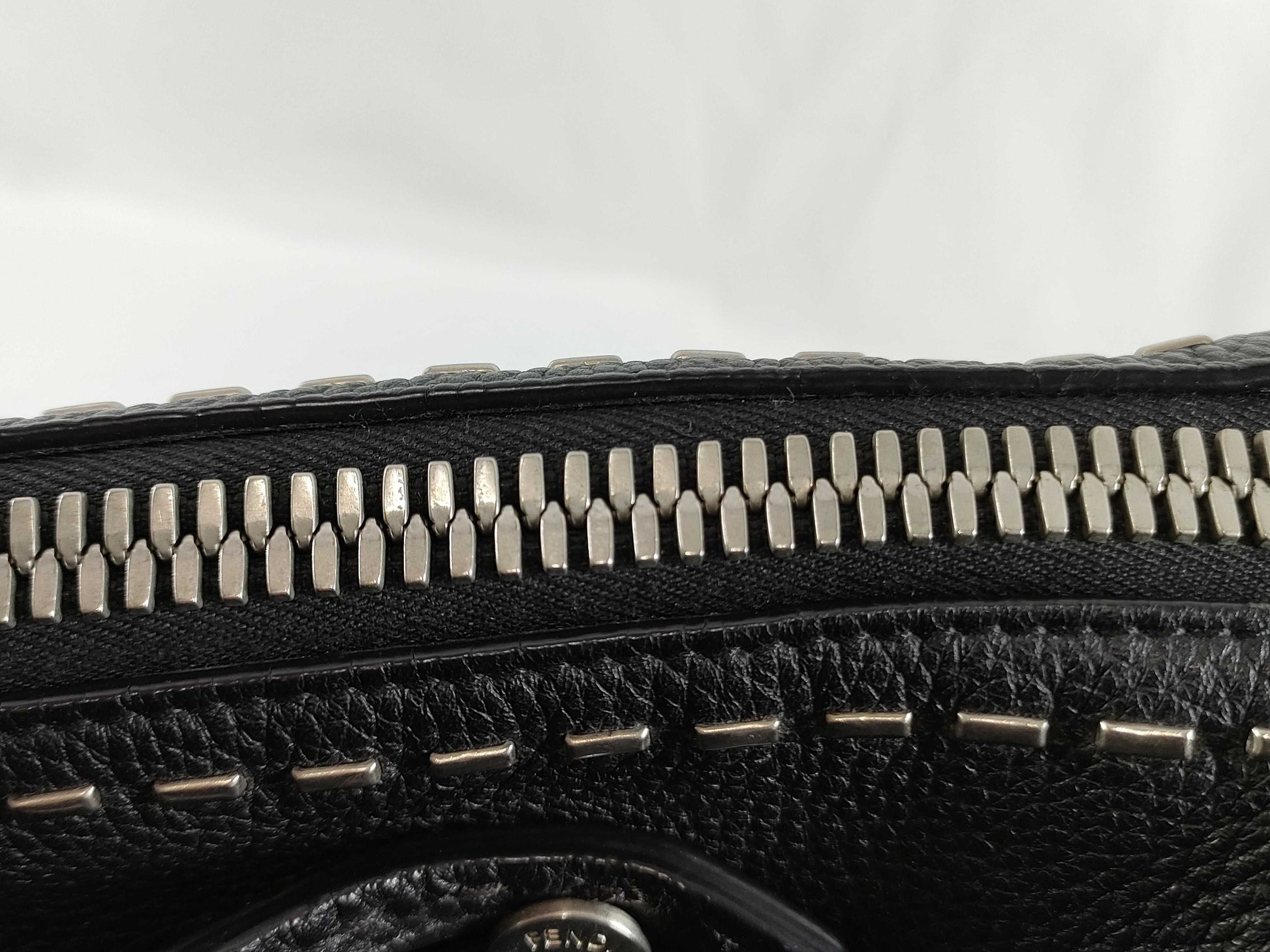 FENDI Selleria Leather 2-Way Business Bag Shoulder Bag