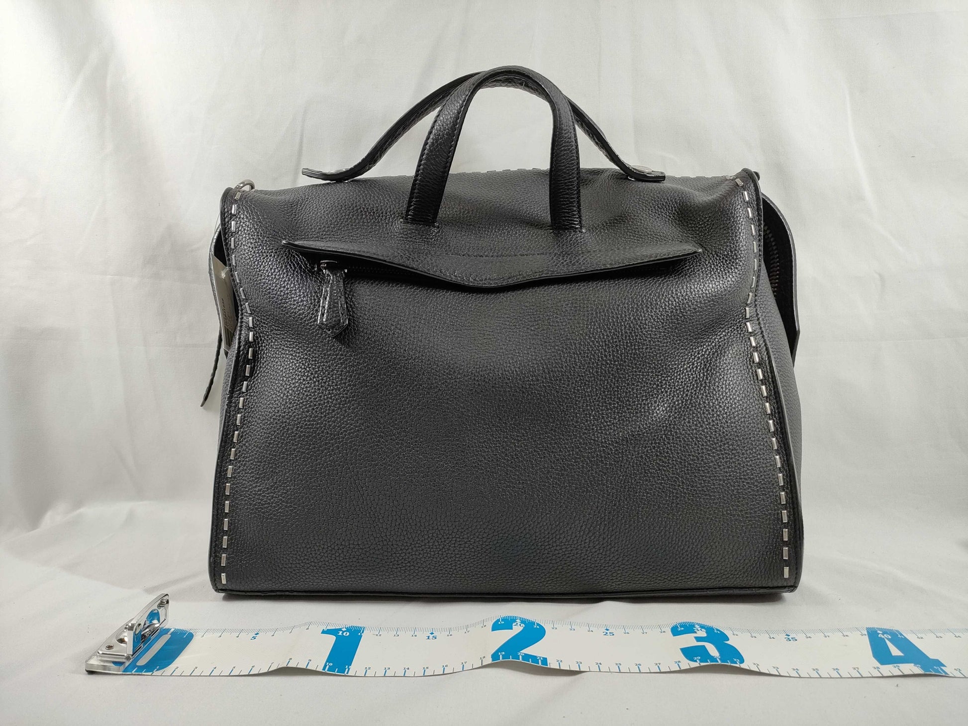 FENDI Selleria Leather 2-Way Business Bag Shoulder Bag