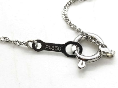 D0.7ct Pt900/Pt850 1.0g Necklace 