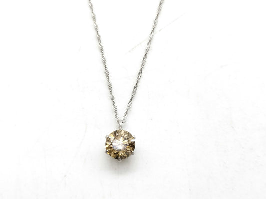 D0.7ct Pt900/Pt850 1.0g Necklace 