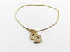 Dior CD logo rhinestone bracelet necklace