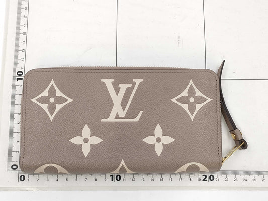 LOUIS VUITTON Monogram Empreinte/Tourterelle Creme Wallet