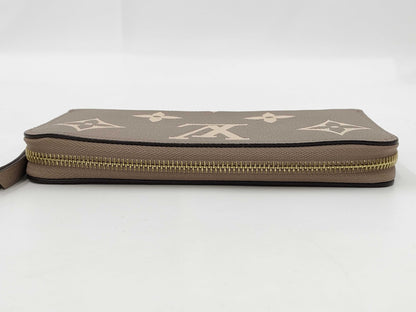 LOUIS VUITTON Monogram Empreinte/Tourterelle Creme Wallet