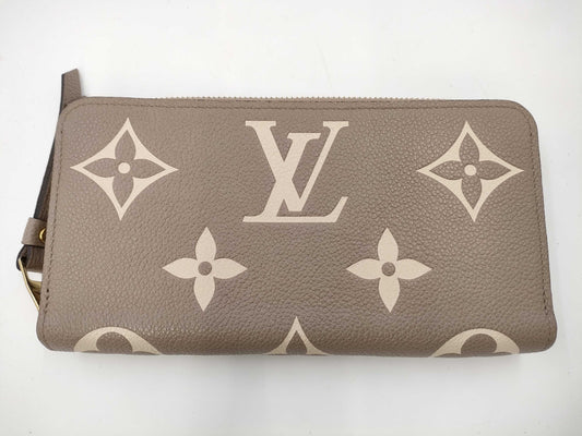 LOUIS VUITTON Monogram Empreinte/Tourterelle Creme Wallet