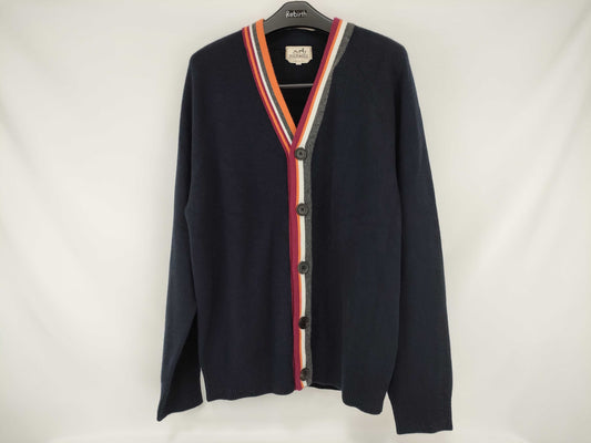 HERMES 100% Cashmere Knit Cardigan