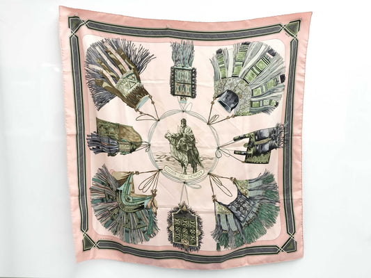 HERMES Carré 90 CUIRS DU DESERT Desert Leather Scarf