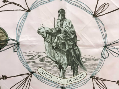HERMES Carré 90 CUIRS DU DESERT Desert Leather Scarf