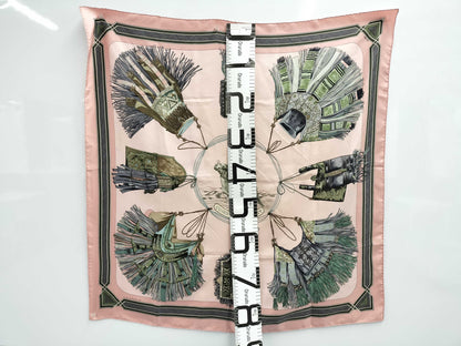 HERMES Carré 90 CUIRS DU DESERT Desert Leather Scarf