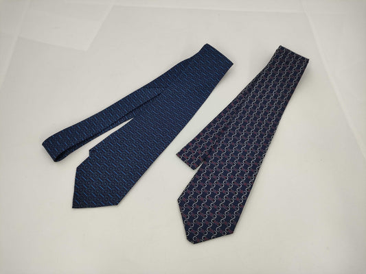 HERMES patterned, good condition *2 neckties