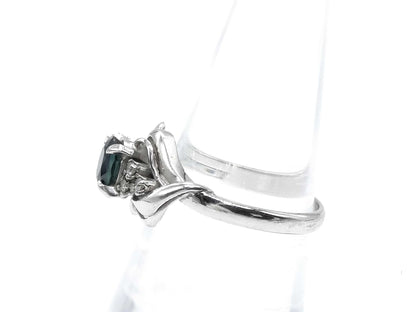 S0.73ct D0.07ct PT850 4.6g Ring 
