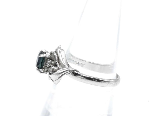 S0.73ct D0.07ct PT850 4.6g Ring 